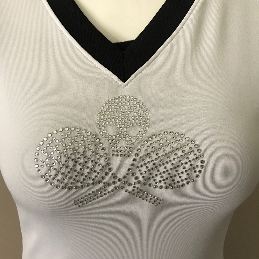 DTL Sportswear Studded Skull Tennis Top